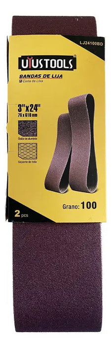 Bandas De Lija 2pcs 3 X24 100#