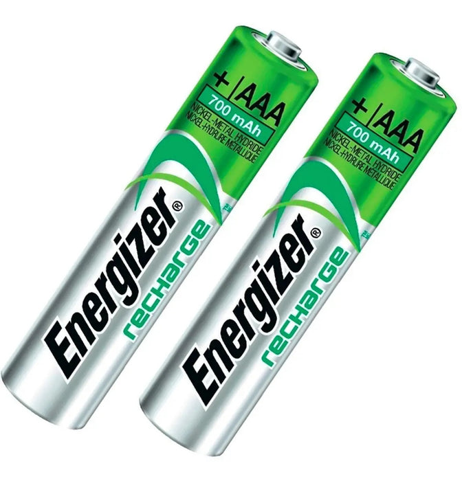 Pack 2 Pilas AAA Recargables Energizer 700mAh