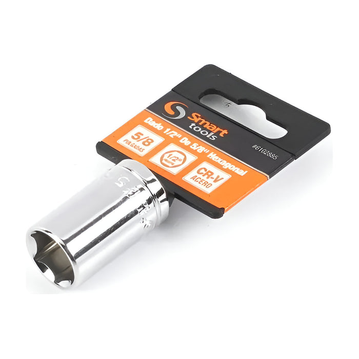 Dado Corto 1/2'' de 5/8'' Hexagonal - Smart Tools