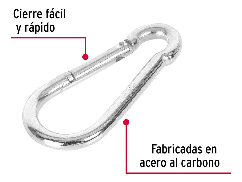 Bandola Mosquetón De Acero 1/2'' Fiero