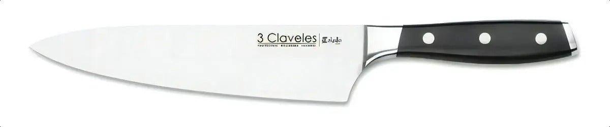 Cuchillo 3 Claveles Cocinero 20 Cm Forjado Toledo Acero Inox