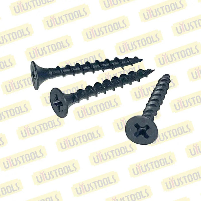 Tornillo Volcanita Negro 6x1-1/4'' 1000un/set