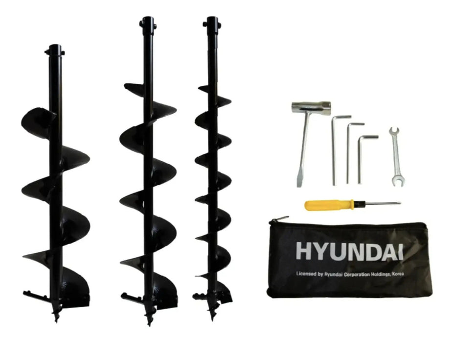 Ahoyadora Hyundai 43 Cc Azul + 3 Brocas