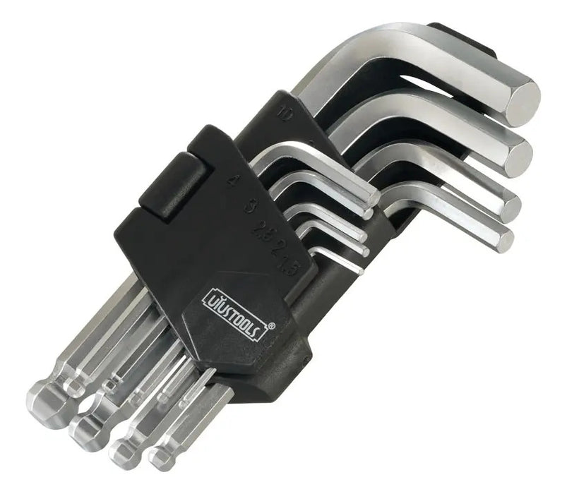 Juego Llave Allen Corto 9 Pcs 1,5 - 10mm