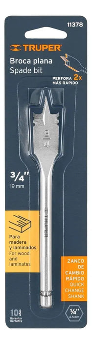Broca Plana Manita 3/4''