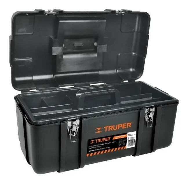 Caja Para Herramienta Plástica De 23" Industrial Truper Negro