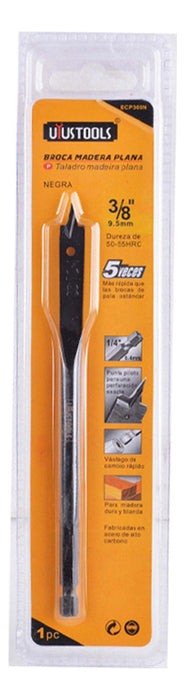 Broca Mecha 3/8'' Madera Paleta Negra Uyustools