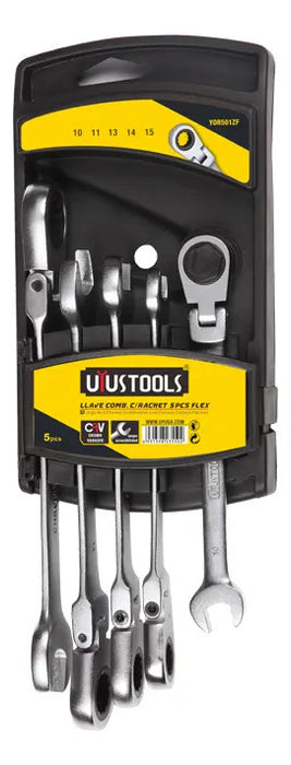 Juego Llave Combinada C/rachet 5 Pcs 10-15mm