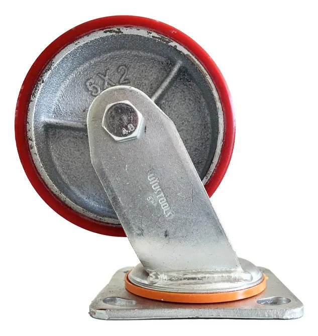 Rueda Industrial Pesado Pu/rojo 5" 280kg