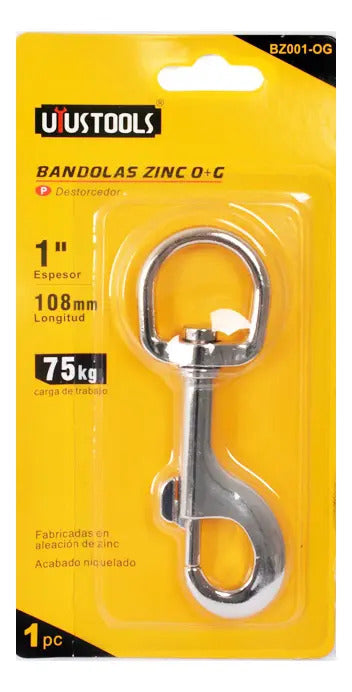 Mosquetón C/Destorcedor 1''