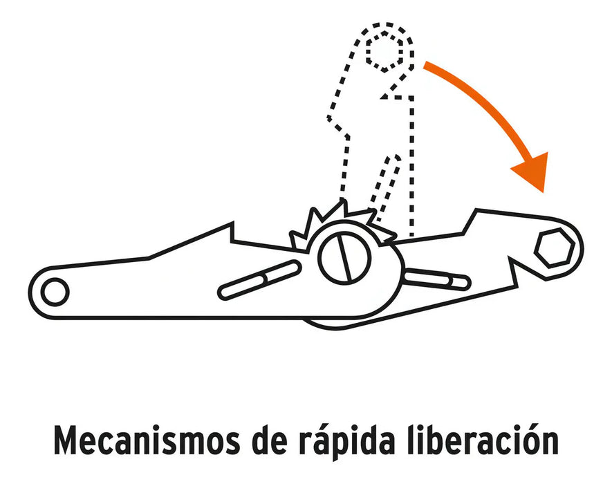 Sujetadores con Matraca, Carga Máxima 3000 Kg, Truper