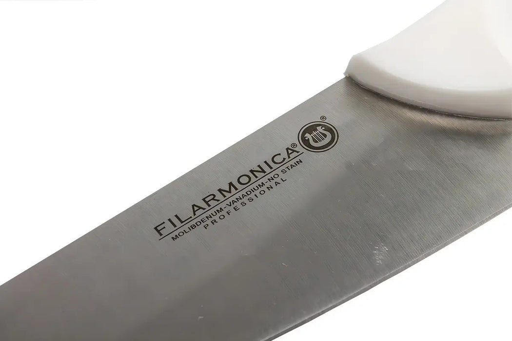 Cuchillo Carnicero 24cm Filarmonica 5502 Acero Inoxidable Color Blanco