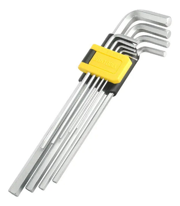 Llave Allen Punta Hexagonal Larga 9pcs