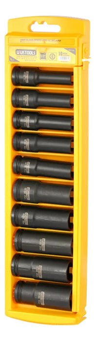 Juego De Dado Impacto Largo 1/2" Set 10pcs