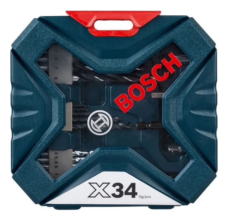 Kit de Brocas y Puntas X-line de Acero 34 Unidades Bosch