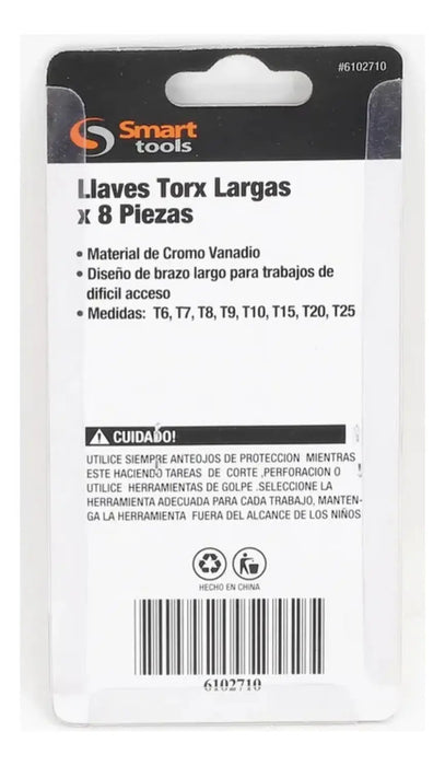 Juego Llaves Torx De 8 Pzs. T9 A T25