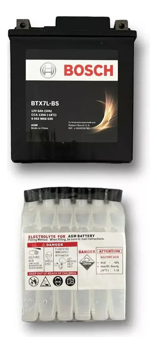 Cargador Batería Bosch Fz25 R3 Cbr250 Cb190 Ytx7l Btx7l-bs