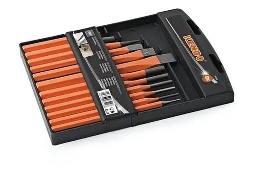 Juego de Cinceles, Puntas y Botadores Kendo - 12 Piezas