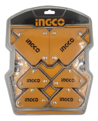 Escuadras Magnéticas Hexagonales Juego 6pcs Ingco