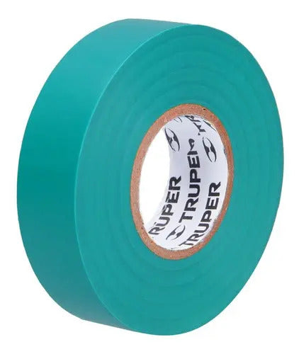Cinta Aislar 19 mm x 18 m Verde Truper
