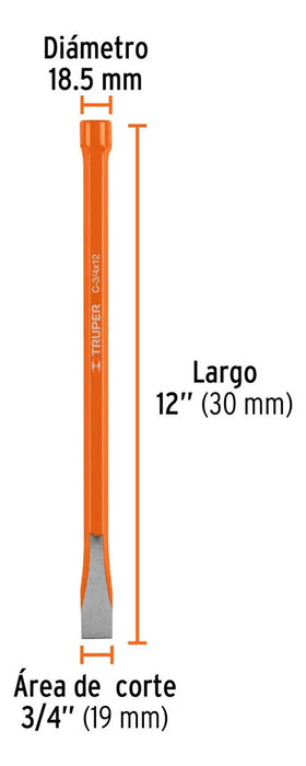 Cincel de Corte Frío 3/4 X 12"