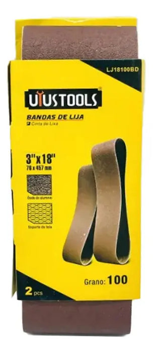 Bandas De Lija 2pcs 3 X 18 100#