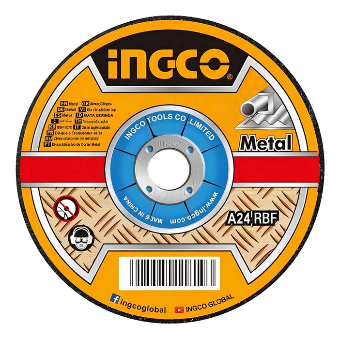 Disco Abrasivo Desbaste Para Metal 7'' (180mm) 6mm Negro