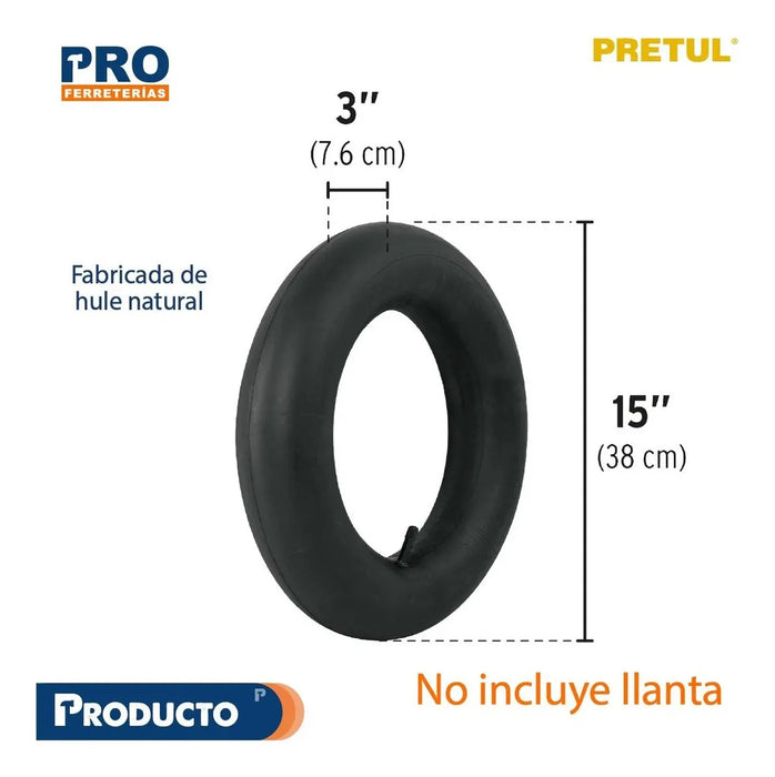Cámara Para Llanta De Carretilla, 14'', Pretul