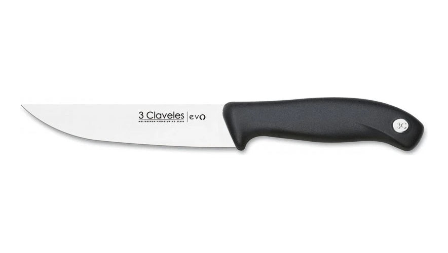 Cuchillo De Cocina 3 Claveles Evolución Acero Inoxidable 13.5cm Negro