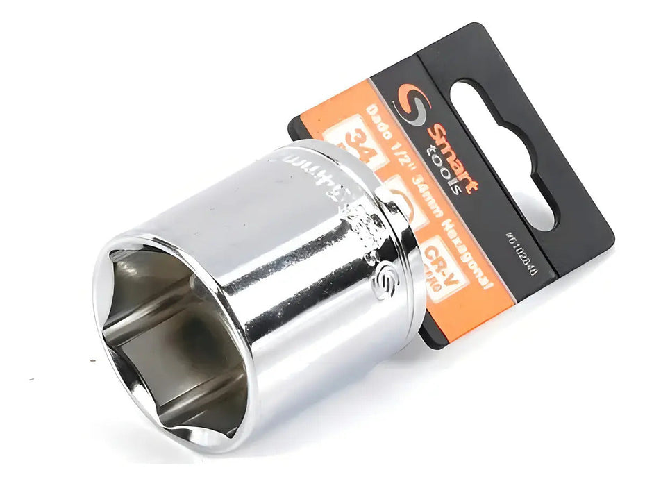 Dado Corto 1/2'' Hexagonal 34mm