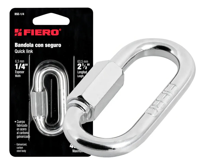 Bandola Acero 1/4'' Seguro
