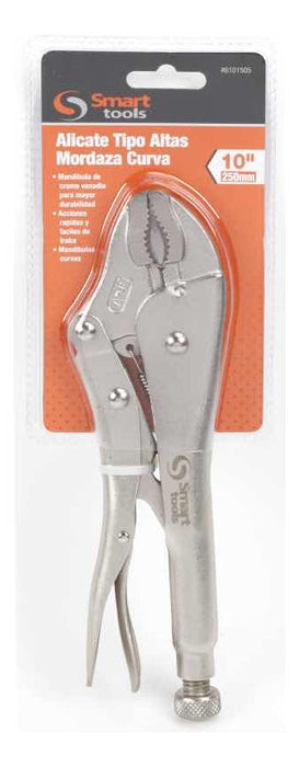 Pinza de Presión Caiman Boca Curva Con Cortante 10