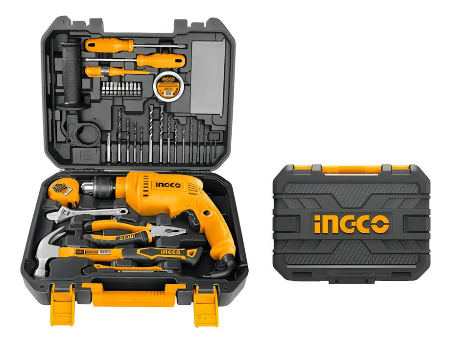 Kit Taladro Percutor 680w + Herramientas - 115 Piezas Ingco