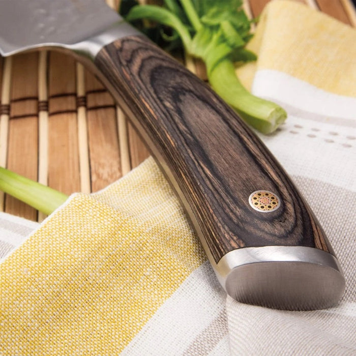 Set 3 Cuchillos Verdura/Cocina/Santoku Sakura 3 Claveles