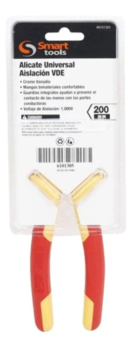 Alicate Universal Aislamiento Vde Smart Tools 8'' 1000v