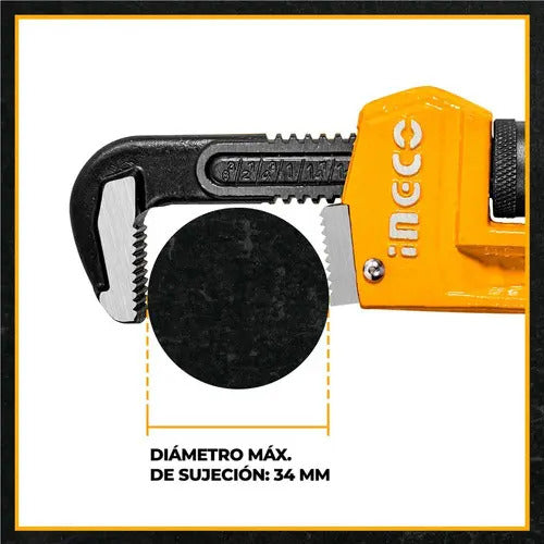 Llave Stilson 10" Hierro Uso Industrial Ingco