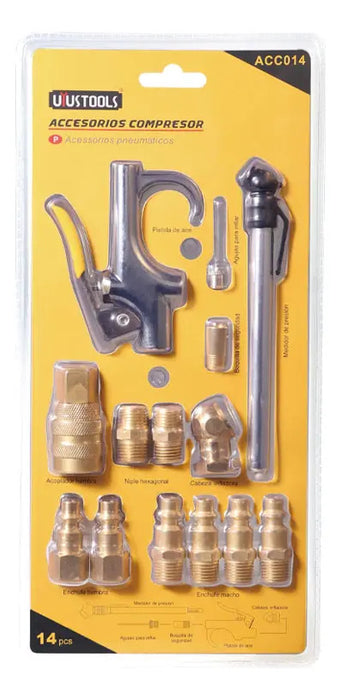 Set 14 Pcs Accesorios Compresor Uyustools
