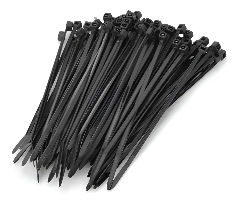 Bolsa Amarras Plásticas Negra Tactix 300mm 100pzas