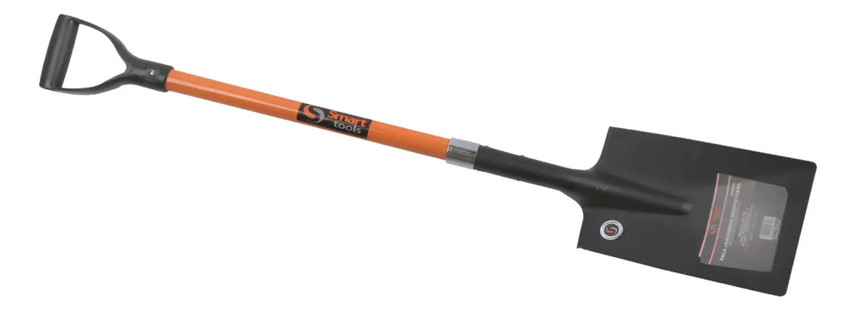 Pala Jardinera Fibra Mango Naranja Forma Cuadrada