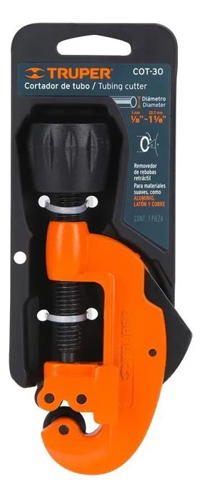 Cortador Tubo Cobre, Aluminio, Profesional Truper 3-29mm