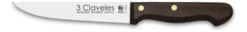Cuchillo Tres Claveles # 1035 Inox Mgo Mad 13,5cm Cocina