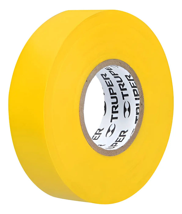 Huincha Aisladora 9mm X 18m Amarilla Truper M-33a