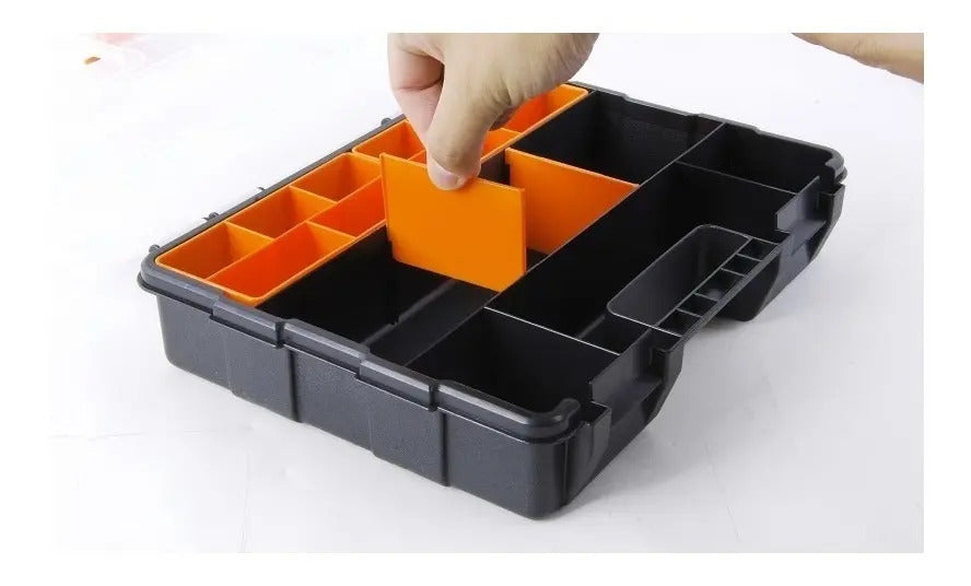 Organizador Plástico Juego 4 Piezas Tactix Color Negro