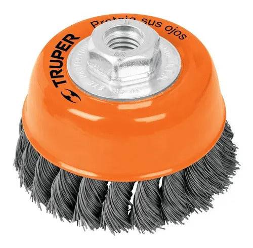 Carda Truper CT-612 Profesional 5'' Naranja Desbaste