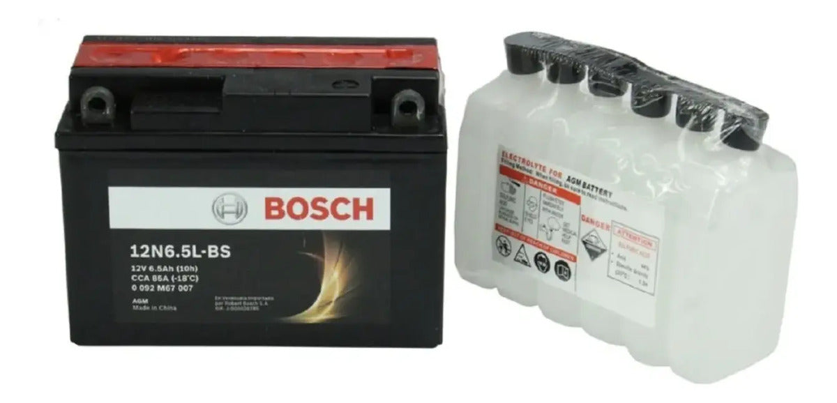Batería 12N6.5L-BS Bosch Moto M6 AGM