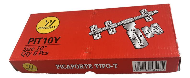 Picaporte Tipo-t 10"
