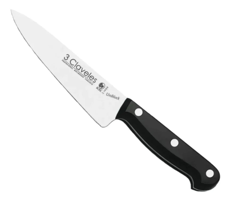 Cuchillo Cocinero Inox Unibl 25cms Tres Claveles # 1162