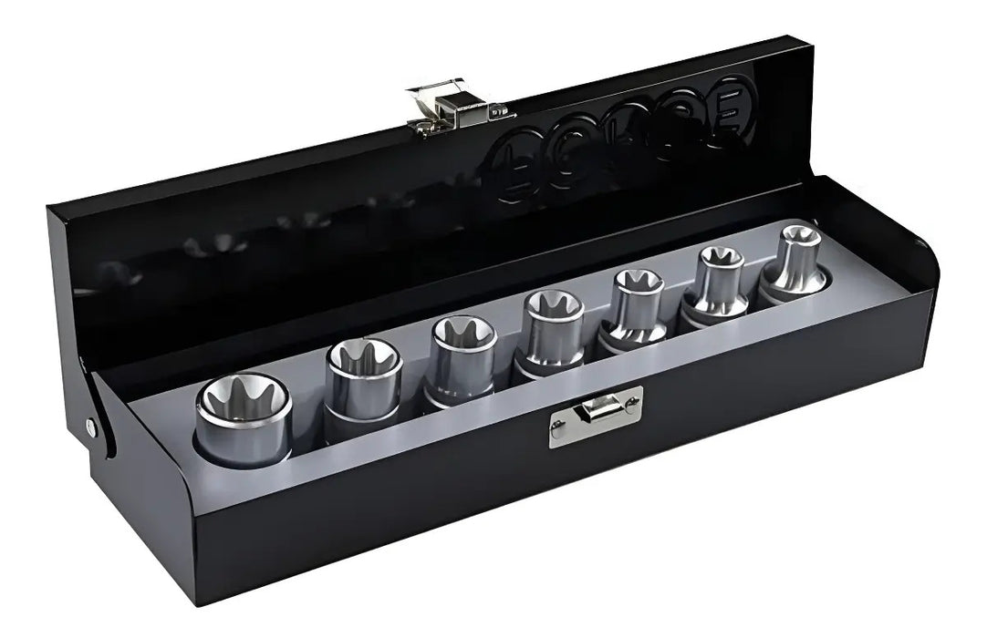 Juego Dados Torx Hembra Force 1/2 De E10 A E24 - 7 Pzs