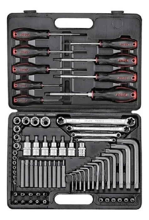 Juego de Llaves Torx/Dados de 73 Piezas