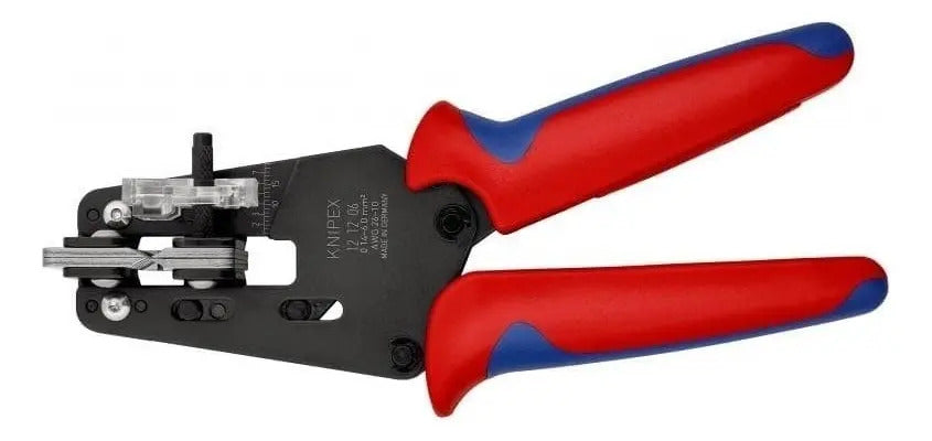 Alicate Pelacables Knipex Modelo 121206 Autoajustable Con Mango Antideslizante